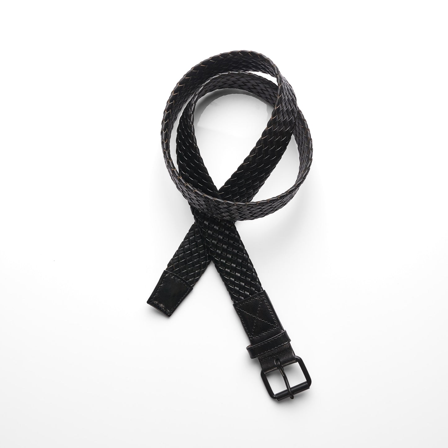 AS COLOUR BRAIDED LEATHER BELT - 1405