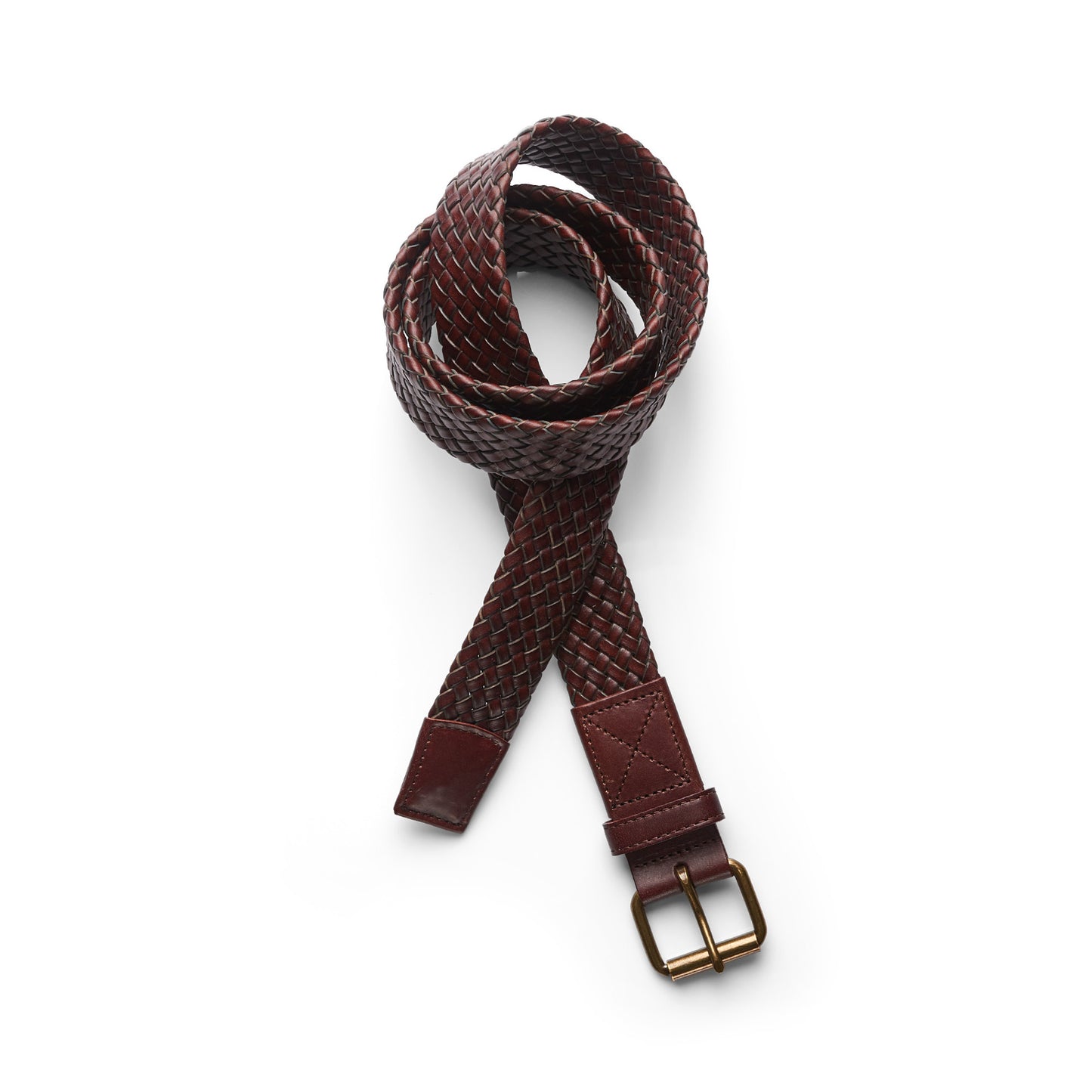 AS COLOUR BRAIDED LEATHER BELT - 1405