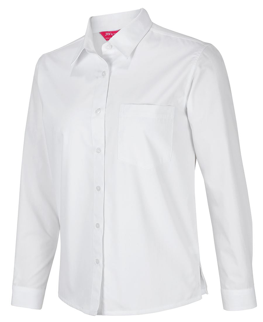 LADIES L/S DOUBLE LAYERED SHIRT 4DLSL Double Layer Front For Modesty