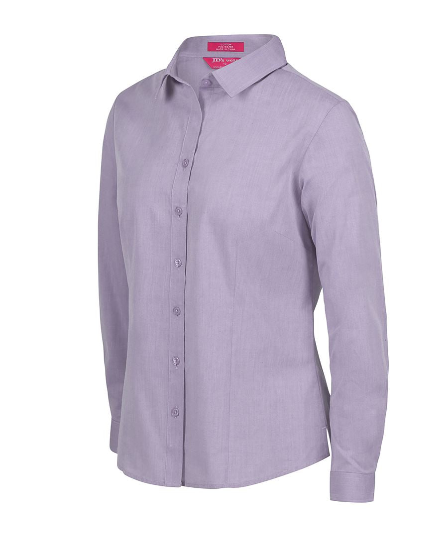 LADIES CLASSIC L/S FINE CHAMBRAY SHIRT 4FC1L Relaxed Corporate Wear