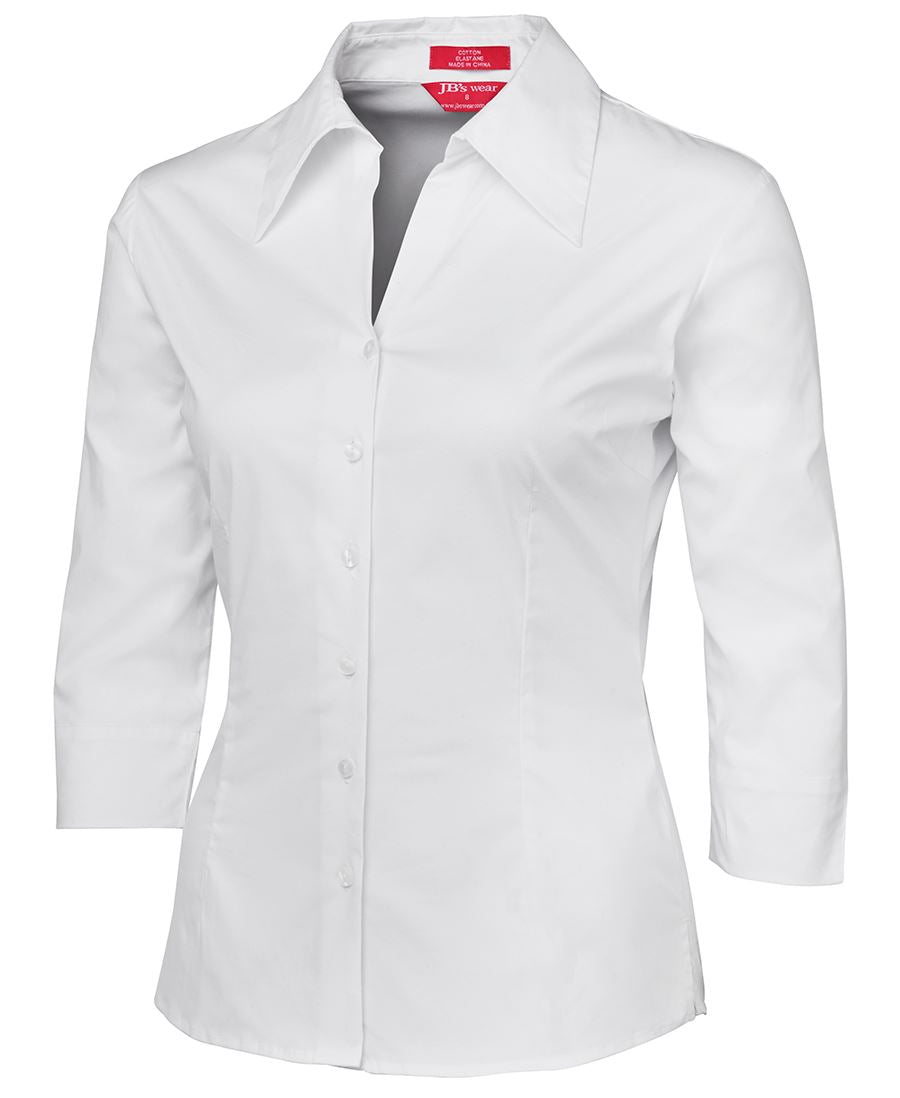 LADIES 3/4 FITTED SHIRT 4LF3 Clean lines, crisp style.