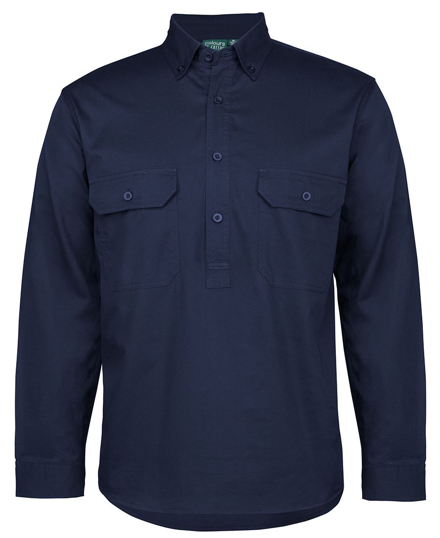 C OF C LONGREACH L/S CLOSED FRONT SHIRT 4LLC Close Front Comfort