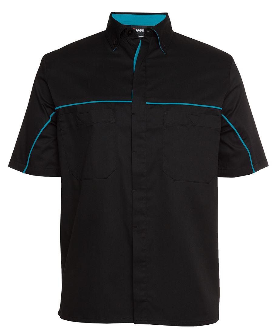 PODIUM INDUSTRY SHIRT 4MSI Stylish contrast piping along front and back yoke