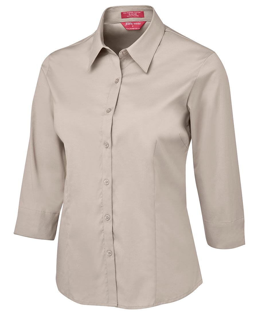 LADIES URBAN 3/4 POPLIN SHIRT 4PLU3 Form-fitting shirt