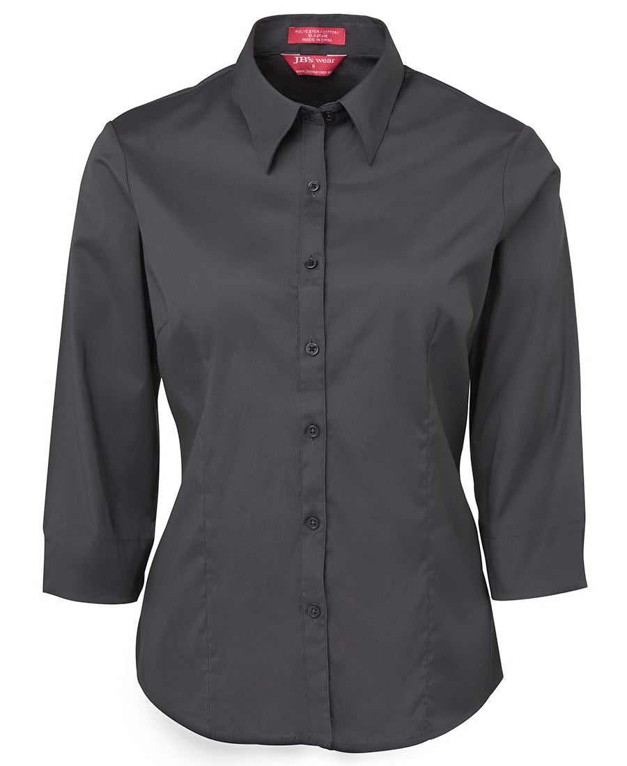 LADIES URBAN 3/4 POPLIN SHIRT 4PLU3 Form-fitting shirt