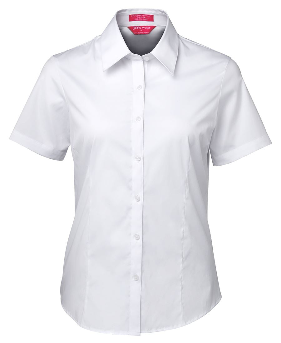 LADIES URBAN S/S POPLIN SHIRT 4PLUS Form-fitting shirt