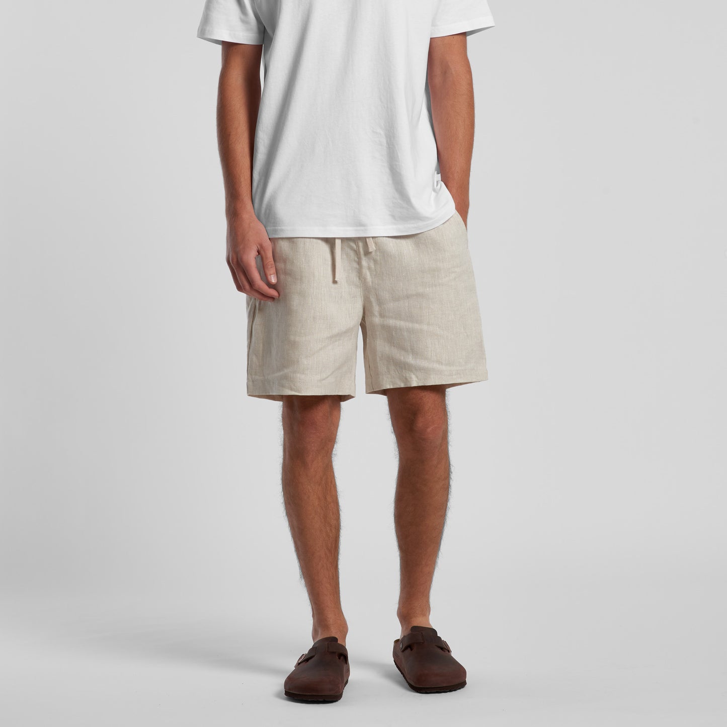 AS COLOUR MENS LINEN SHORTS - 5919
