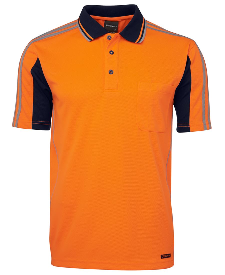 HI VIS S/S ARM TAPE POLO