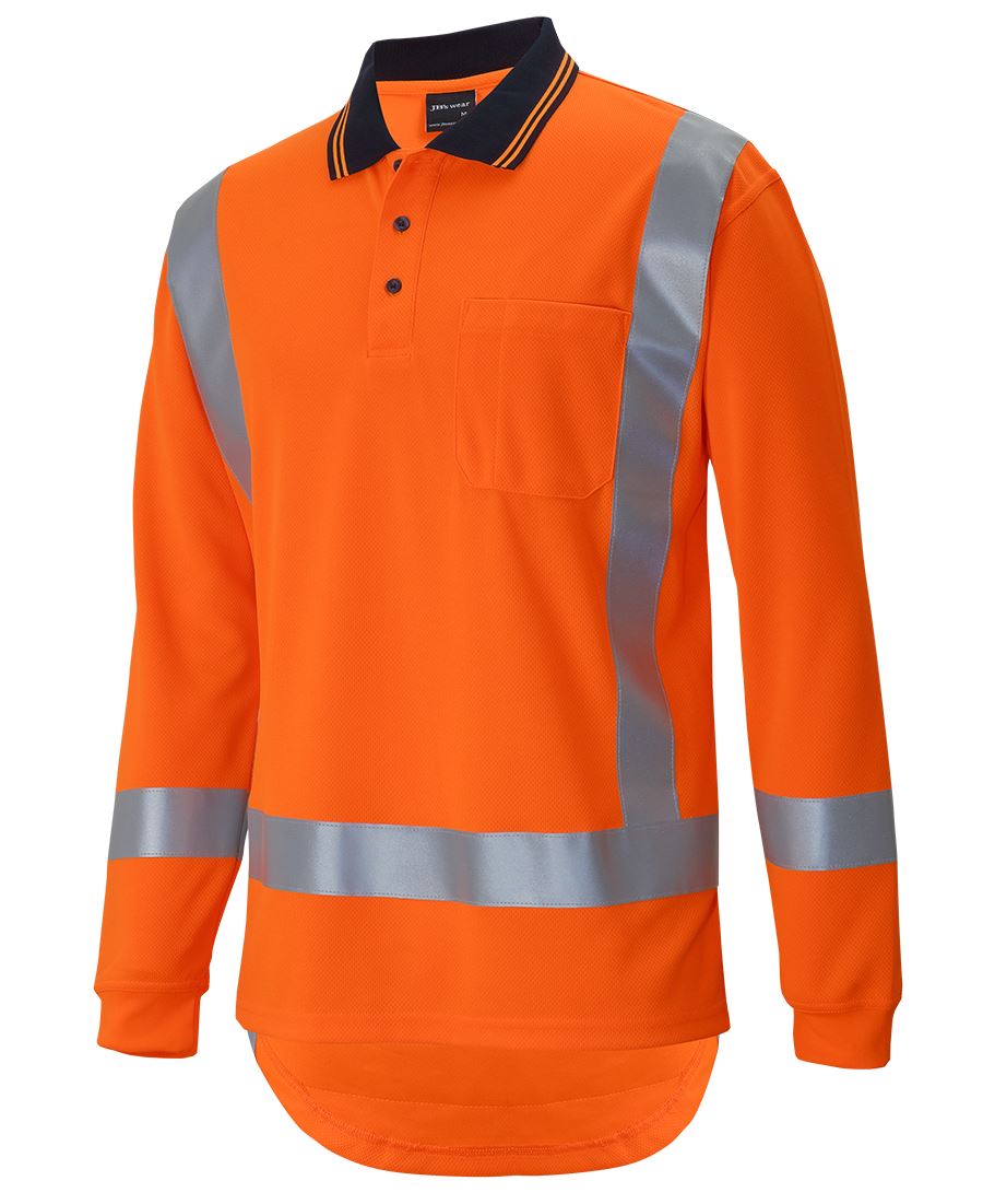 HI VIS (D+N) L/S NON CUFF TTMC-W17 TRADITIONAL POLO 6DTLP Traffic Management