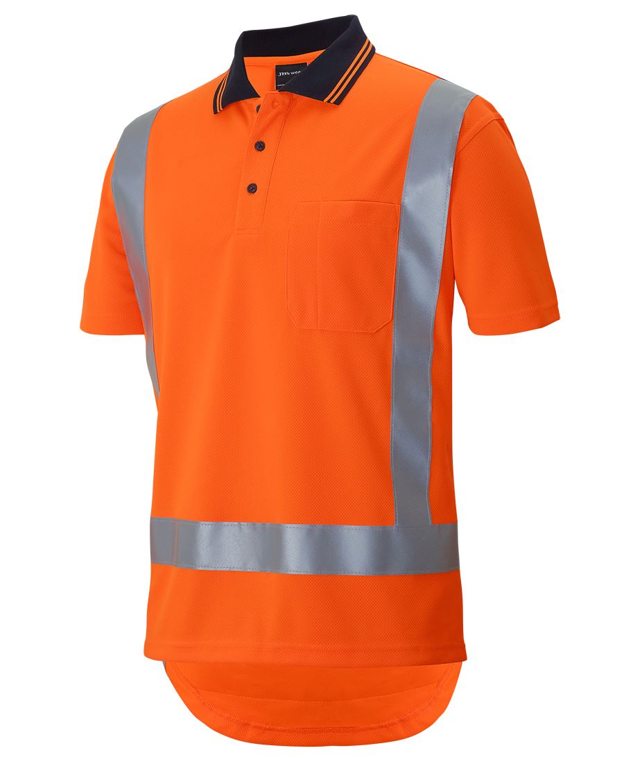 HI VIS (D+N) S/S NON CUFF TTMC-W17 TRADITIONAL POLO 6DTSP Traffic Management
