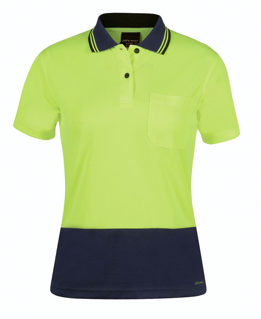 HI VIS LADIES S/S JACQUARD POLO 6HJS1
