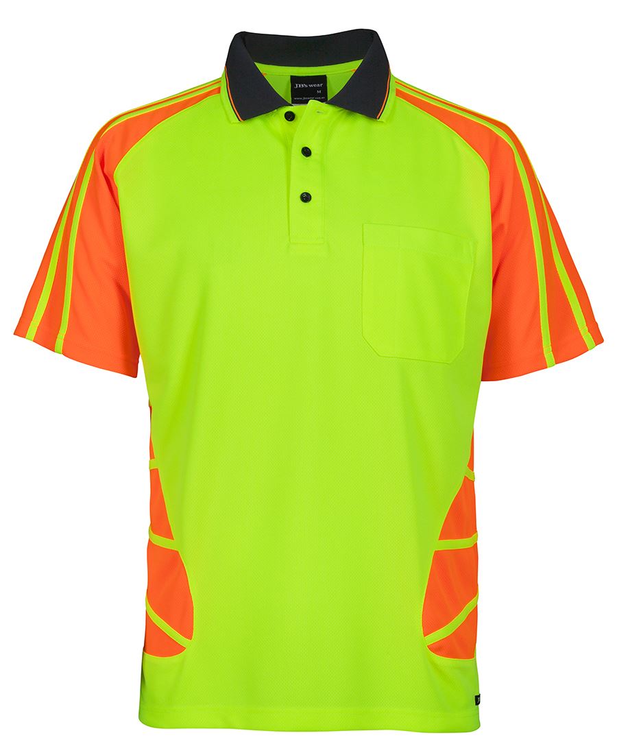 HI VIS S/S SPIDER POLO