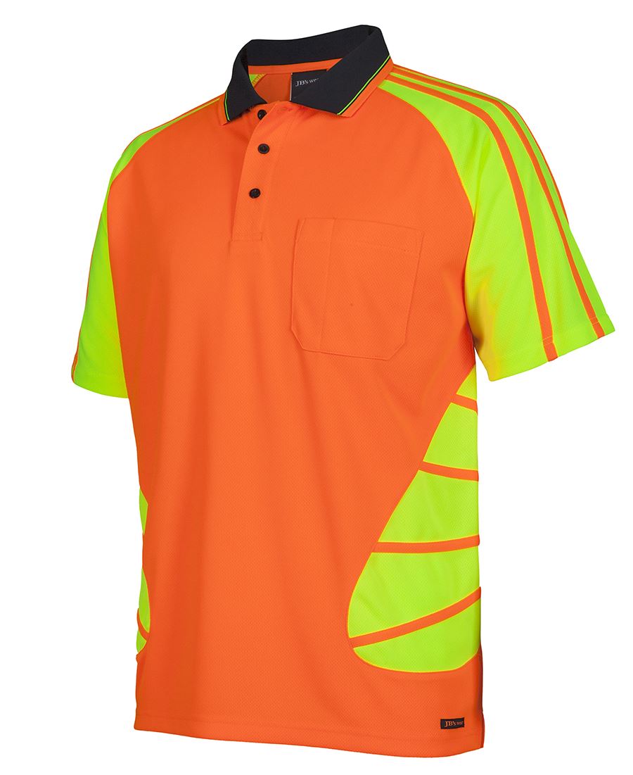 HI VIS S/S SPIDER POLO