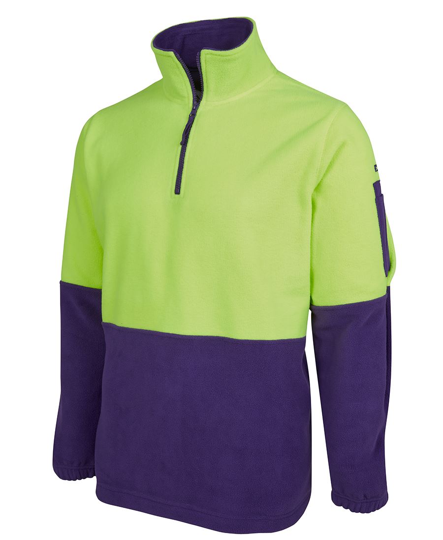 HI VIS 1/2 ZIP POLAR FLEECE 6HVPF