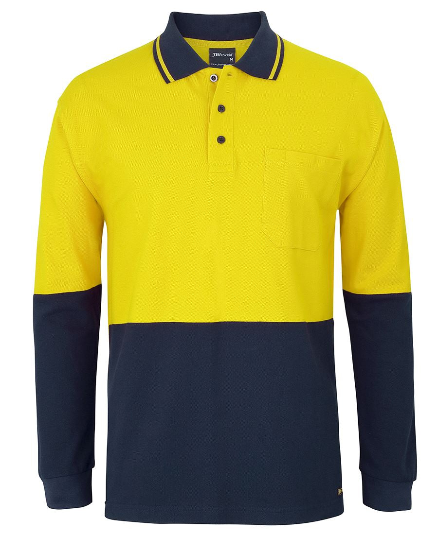HI VIS L/S COTTON PIQUE TRAD POLO 6HVQL