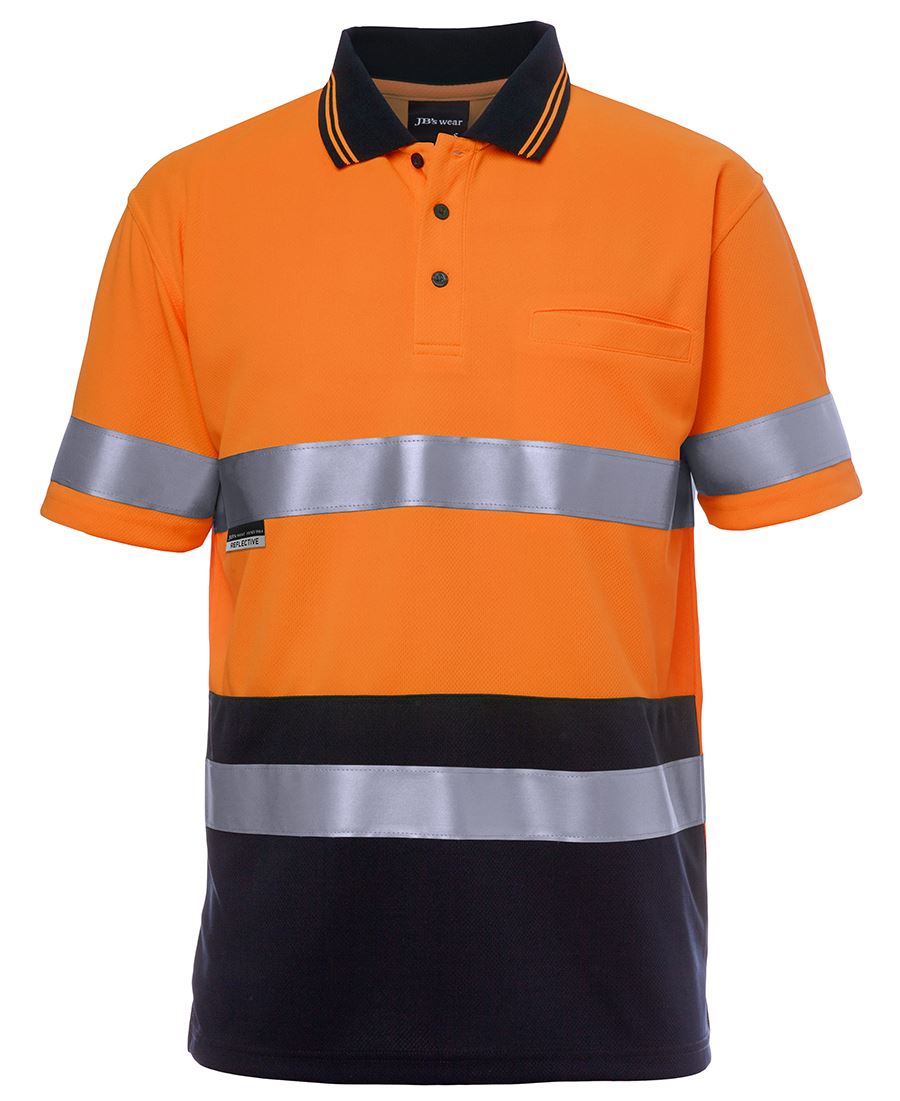 HI VIS S/S (D+N) TRADITIONAL POLO 6HVST