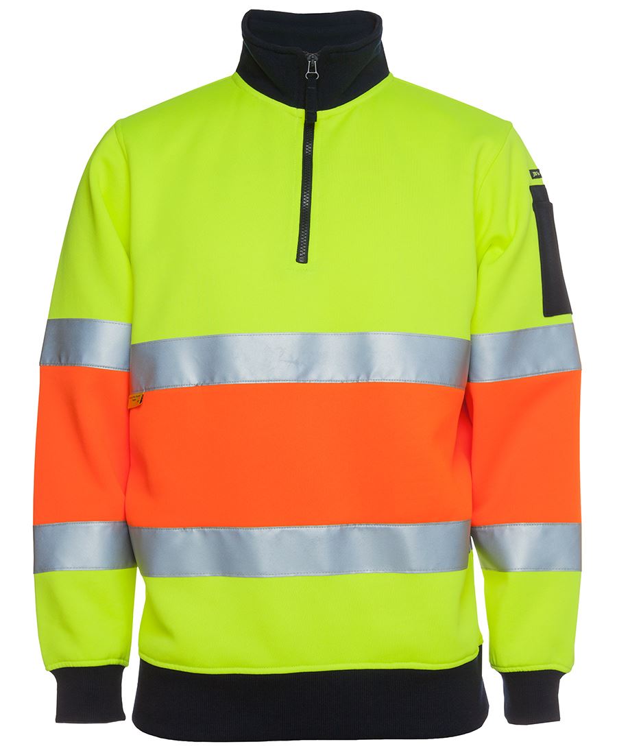 HI VIS (D+N) 1/2 ZIP FLEECY SWEAT 6HZFS