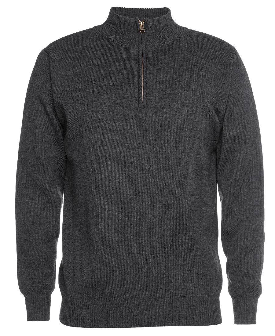 MEN'S CORPORATE 1/2 ZIP JUMPER 6JHZ This stylish, zip, classic knitted jumper is perfect for the cooler days.