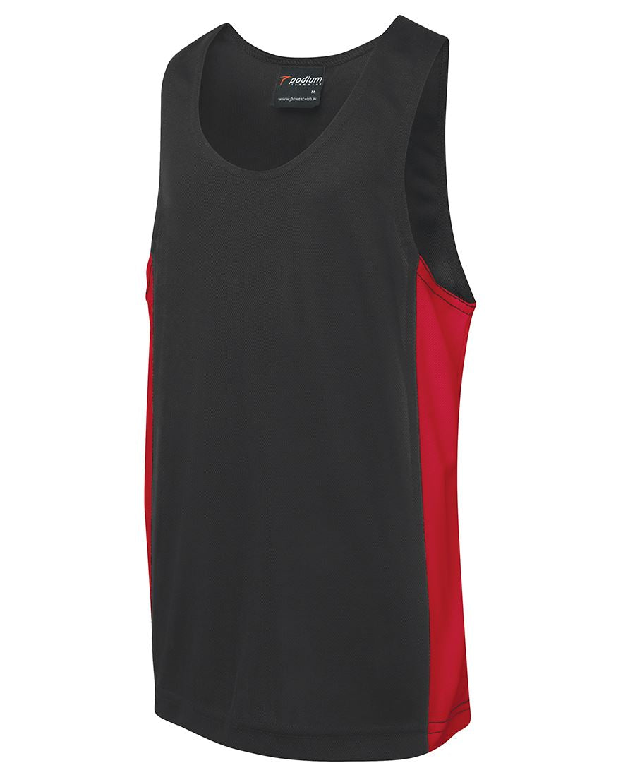 KIDS CONTRAST SINGLET 7KPCS The essential sports singlet.