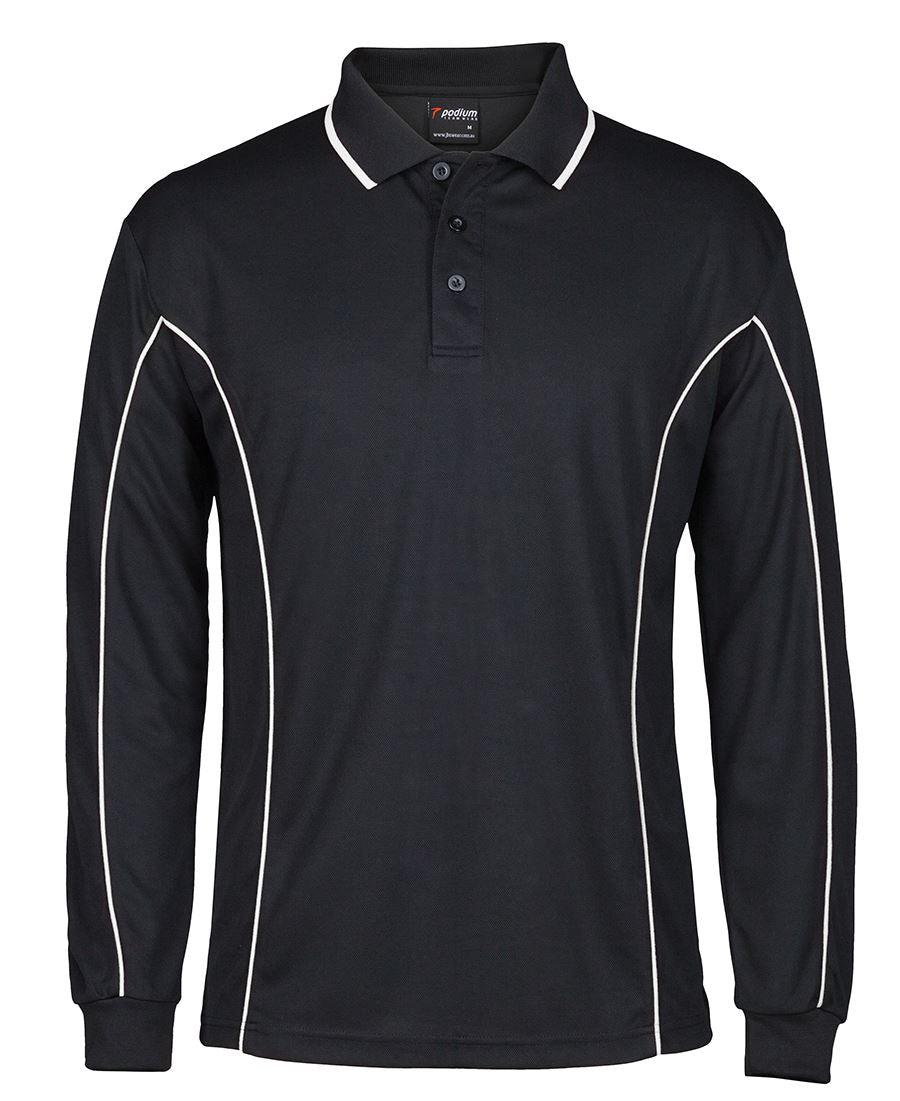 PODIUM L/S PIPING POLO 7PIPL Team necessity.
