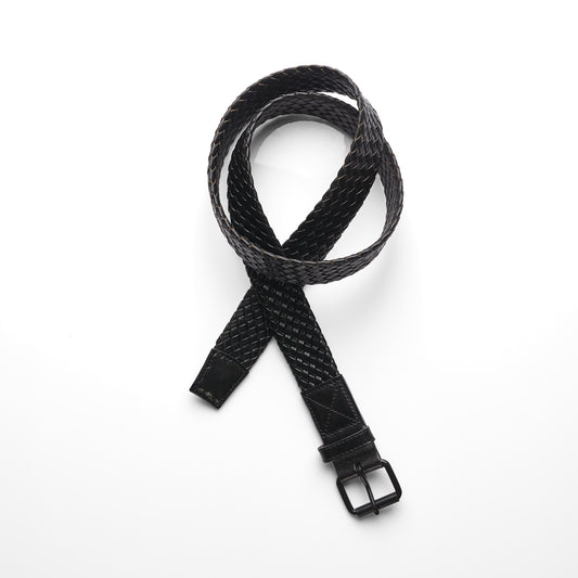 AS COLOUR BRAIDED LEATHER BELT - 1405