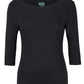 C OF C LADIES 3/4 SLEEVE BOAT NECK TEE 1BT3