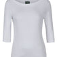 C OF C LADIES 3/4 SLEEVE BOAT NECK TEE 1BT3