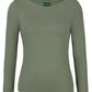 C OF C L/S BOAT NECK TEE 1BTL Stylish Neck Design