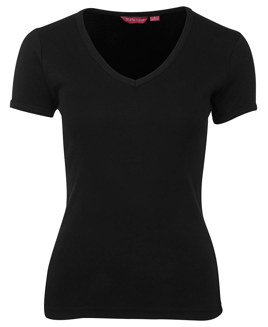 LADIES V-NECK TEE 1LV The staple V-neck tee.