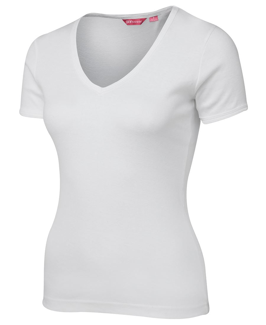 LADIES V-NECK TEE 1LV The staple V-neck tee.