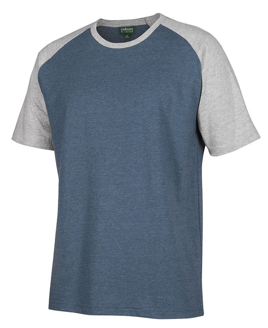 C OF C TWO TONE TEE 1TT A classic contrast raglan.