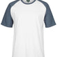 C OF C TWO TONE TEE 1TT A classic contrast raglan.