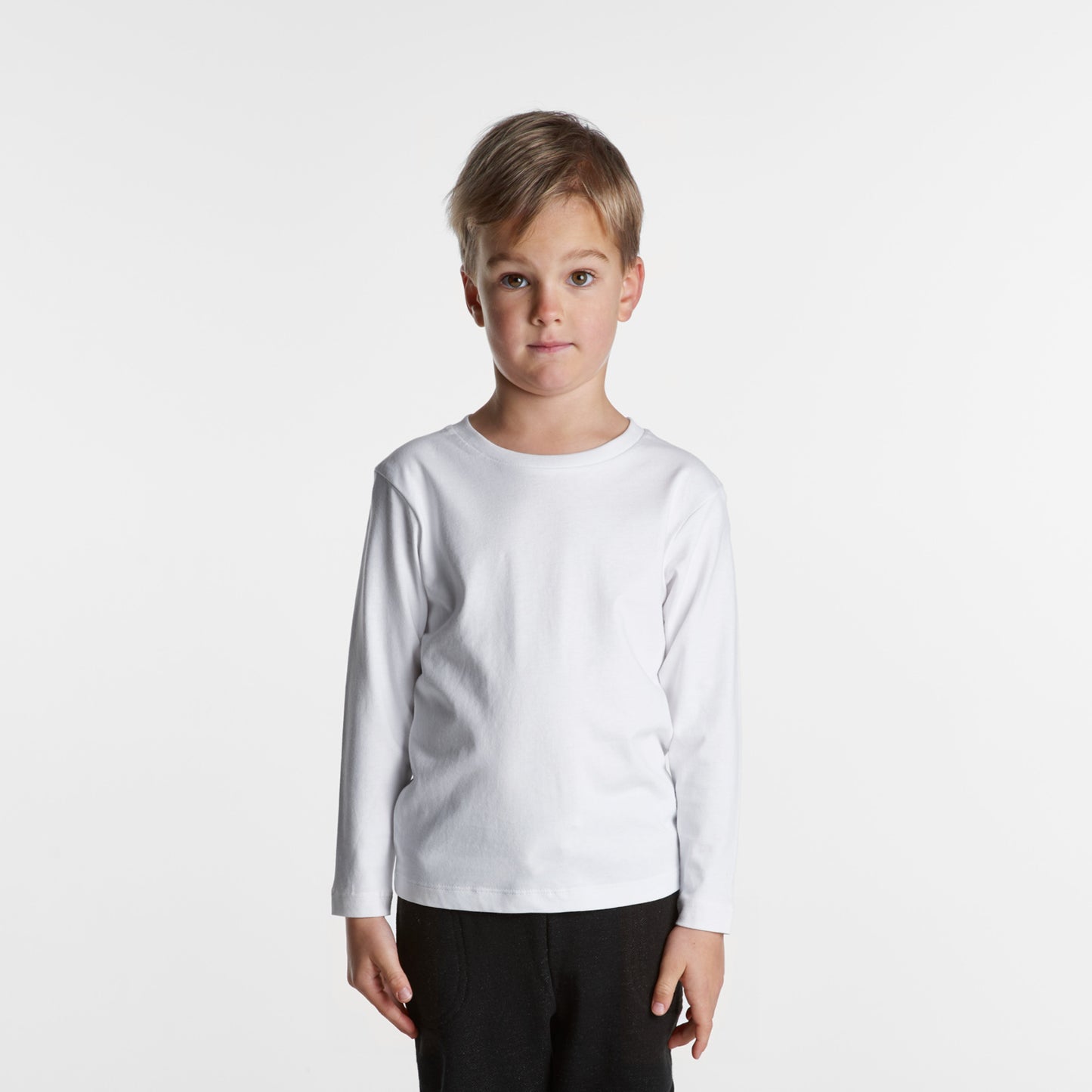 AS COLOUR KIDS STAPLE L/S TEE - 3007