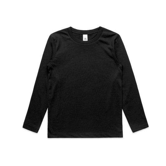 AS COLOUR YOUTH STAPLE L/S TEE - 3008