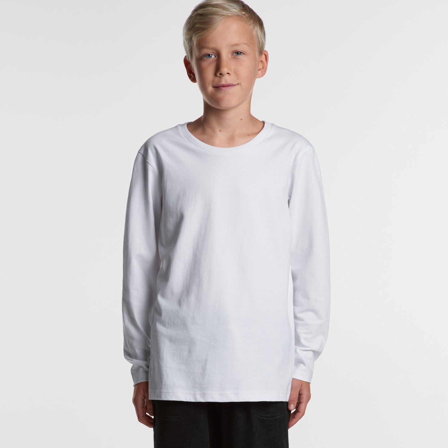 AS COLOUR YOUTH STAPLE L/S TEE - 3008