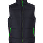 PUFFER CONTRAST VEST 3ACV Stylish puffer vest