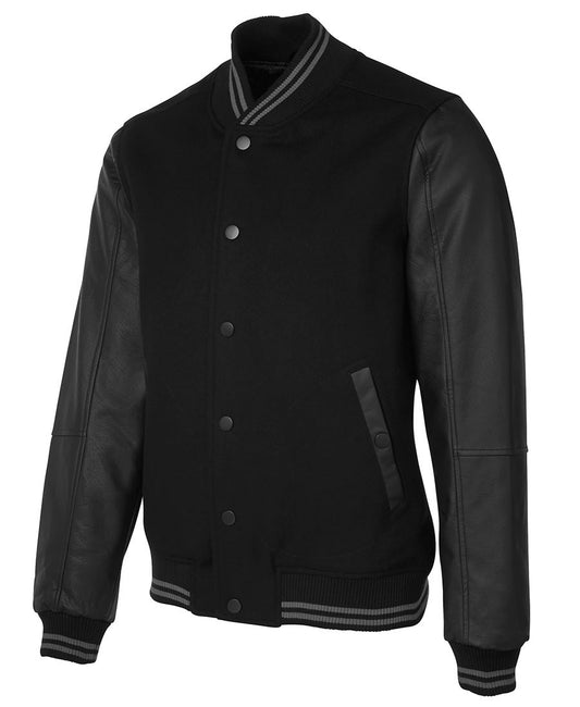 ART LEATHER BASEBALL JACKET 3BLJ Stylish and casual