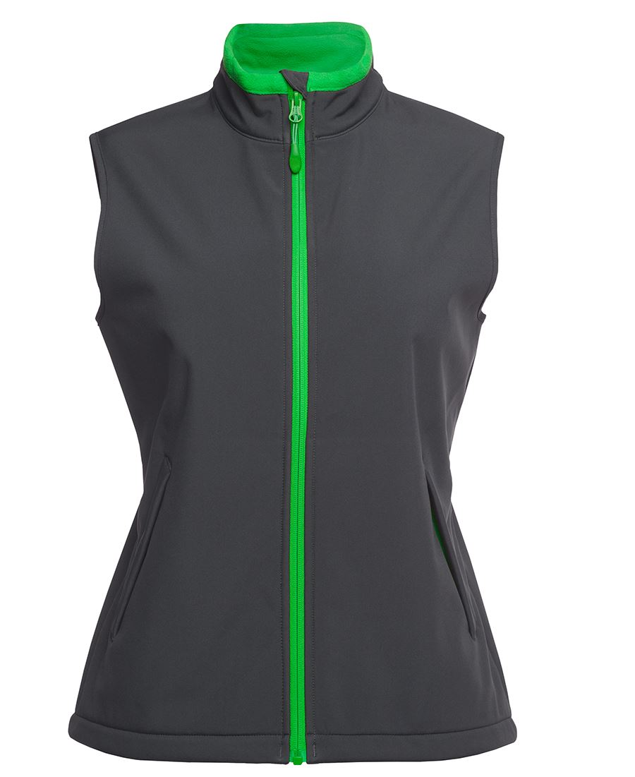 PODIUM LADIES THREE LAYER SOFTSHELL VEST 3WSV1 Breathable comfort, warmth & style for all