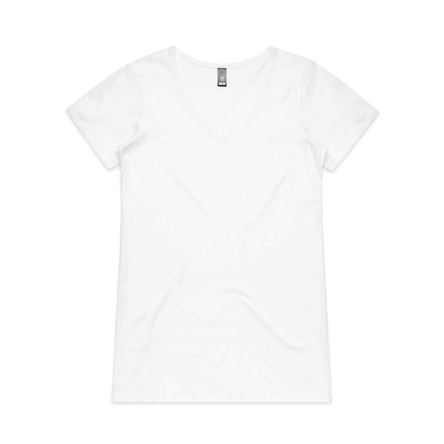 AS COLOUR WO'S BEVEL V-NECK TEE - 4010