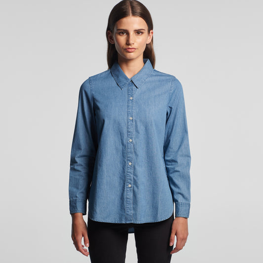 AS COLOUR WO'S BLUE DENIM SHIRT - 4042