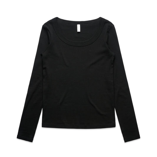 AS COLOUR WO'S ORGANIC RIB L/S TEE - 4075