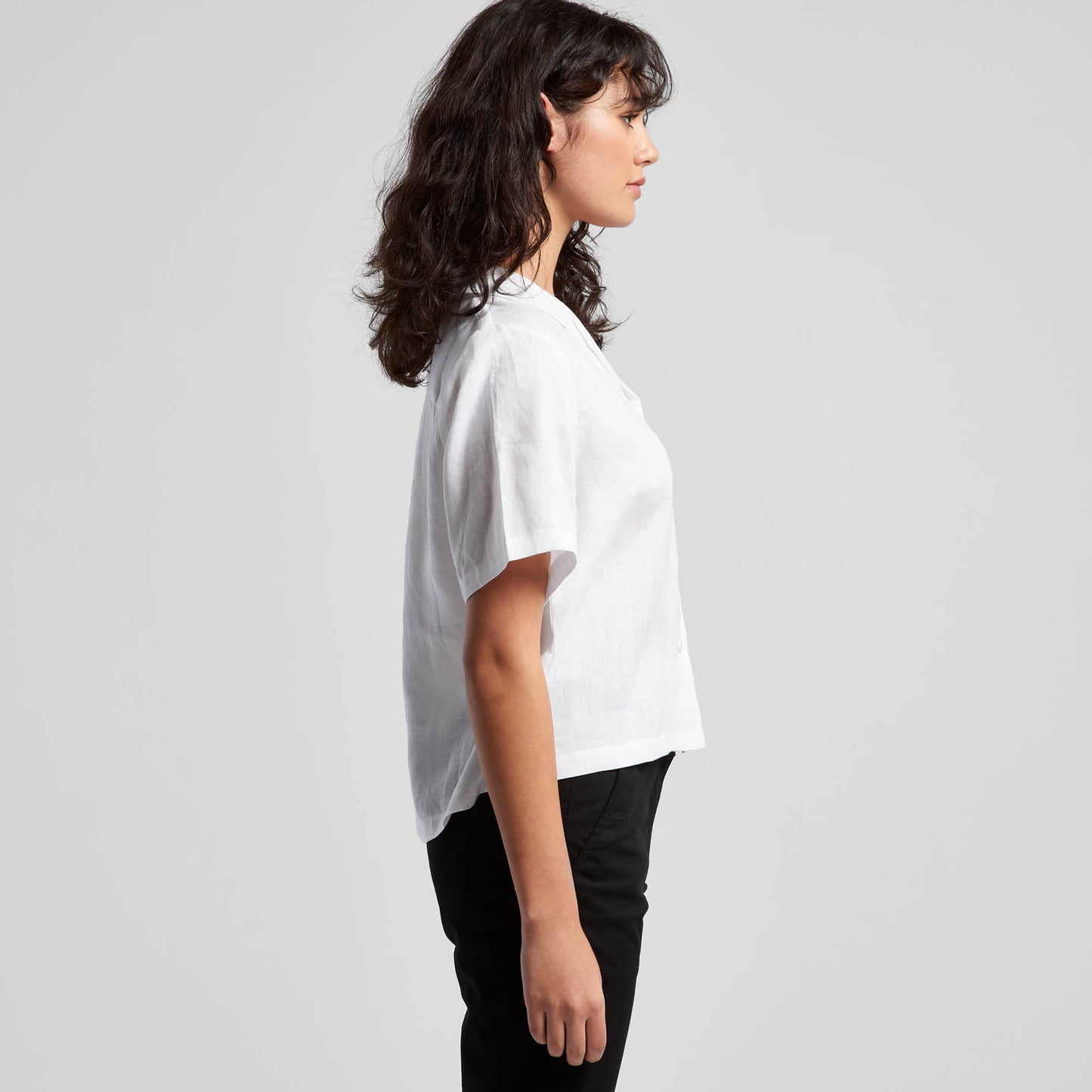 AS COLOUR WO'S LINEN S/S SHIRT - 4420