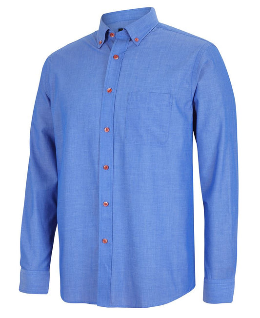 JB’S L/S INDIGO CHAMBRAY SHIRT 4IC Team tailoring