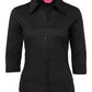 LADIES 3/4 FITTED SHIRT 4LF3 Clean lines, crisp style.