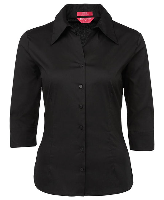 LADIES 3/4 FITTED SHIRT 4LF3 Clean lines, crisp style.