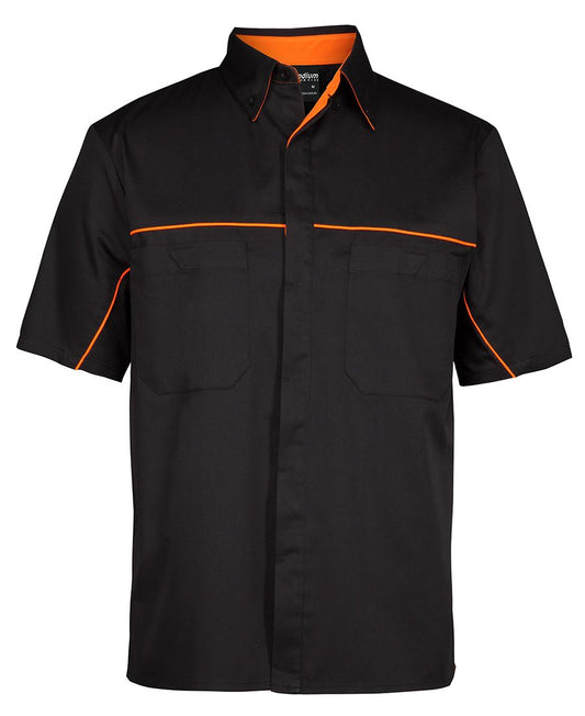 PODIUM INDUSTRY SHIRT 4MSI Stylish contrast piping along front and back yoke