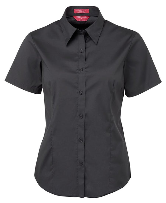 LADIES URBAN S/S POPLIN SHIRT 4PLUS Form-fitting shirt