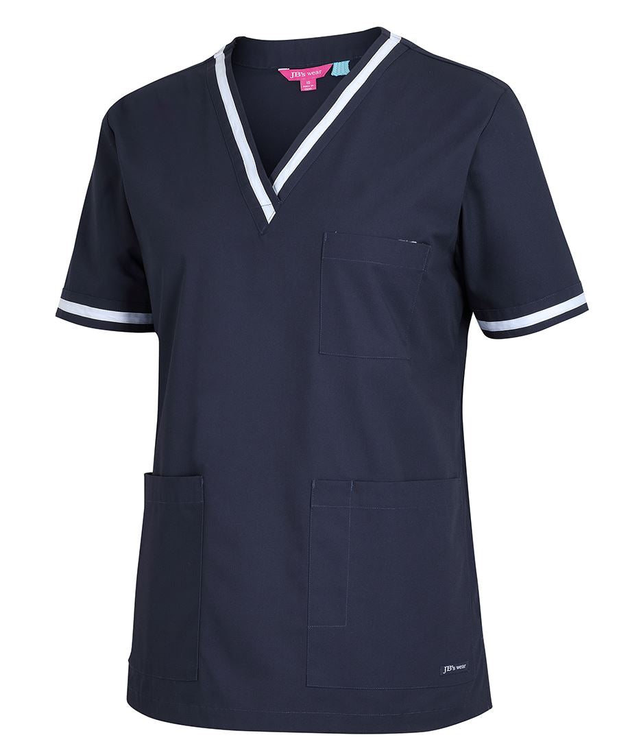 LADIES CONTRAST SCRUBS TOP 4SCT1