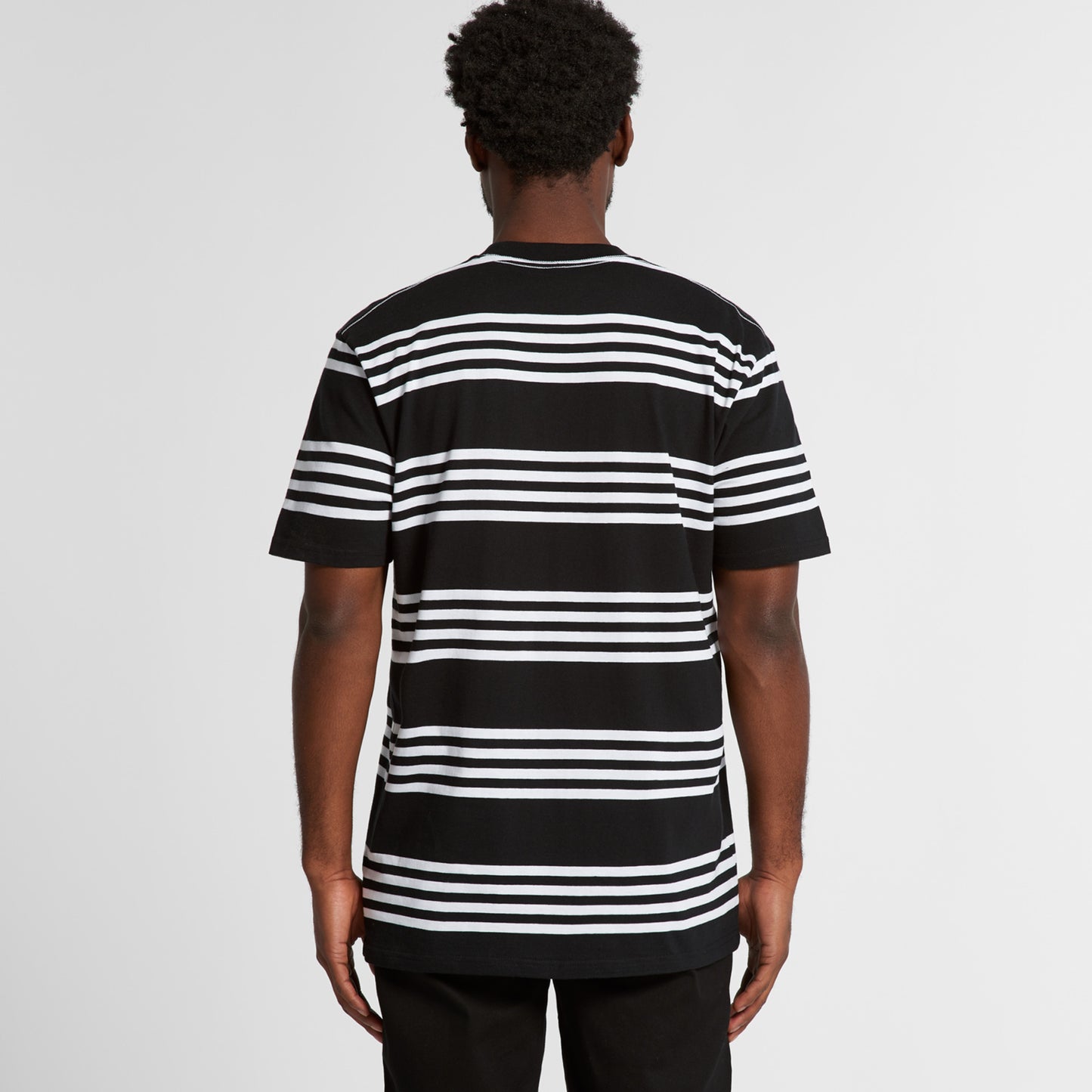 AS COLOUR MENS CLASSIC QUAD STRIPE TEE - 5046