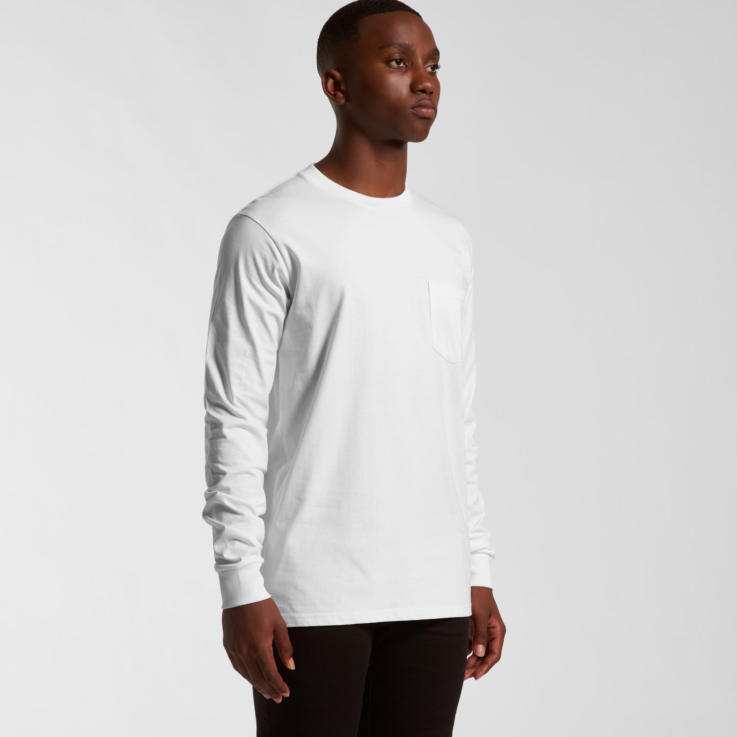 AS COLOUR MENS CLASSIC POCKET L/S TEE - 5072